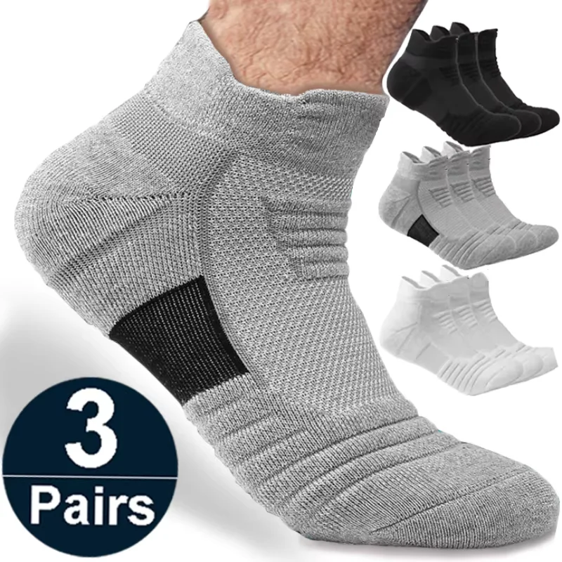 1/3 Pairs Anti-slip Football Socks Men