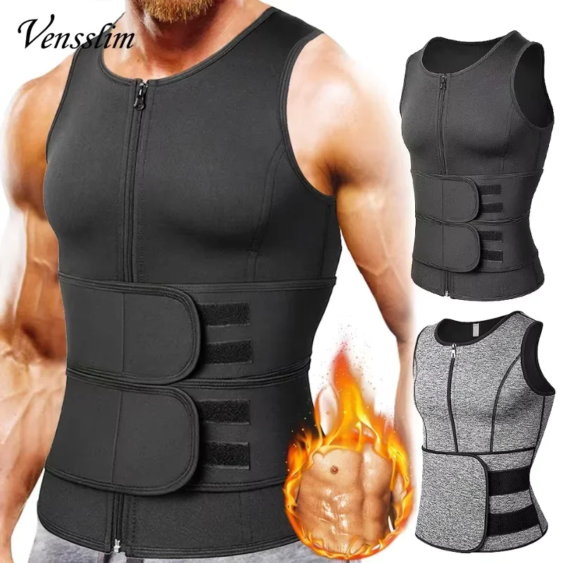 Vensslim Men Body Shaper Waist Trainer Vest